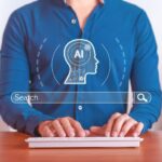 Search engine with AI to improve and optimize data search. AI-enabled search engine and chat bar.
